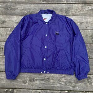 Vintage 90s Y2K Nike Windbreaker Jacket Purple Large